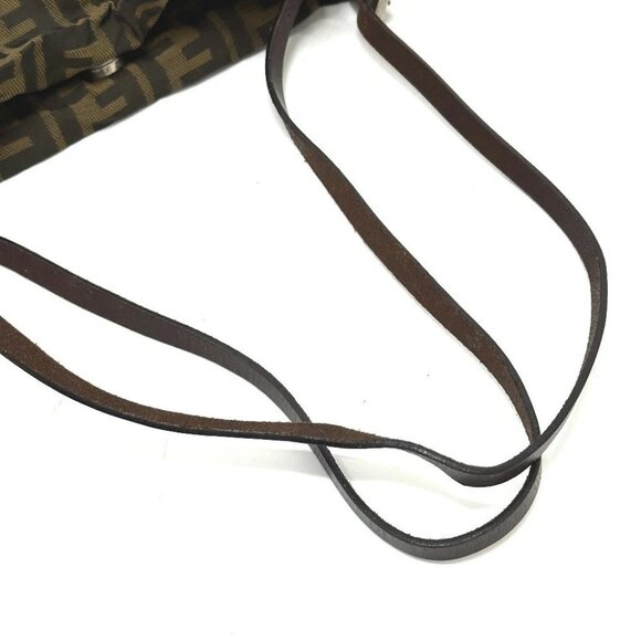 FENDI Zucca pattern Logo Hardware Hand Bag, All-Over Print Shoulder Bag Tote Bag - Picture 6 of 16